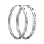 Серебряные серьги - конго кольца вытянутой формы 33011382Д5
